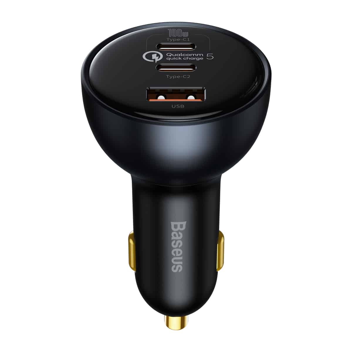 Baseus Qualcomm® Quick Charge™ 5 Technology Multi-Port Fast Charge Car Charger C+C+U 160W set Gray (with Baseus Xiaobai series fast charging Cable Type-C to Type-C 100W (20V/5A) 1m Black) Baseus Qualcomm® Quick Charge™ 5 Technology Multi-Port Fast Charge Car Charger C+C+U 160W set Gray (with Baseus Xiaobai series fast charging Cable Type-C to Type-C 100W (20V/5A) 1m Black)